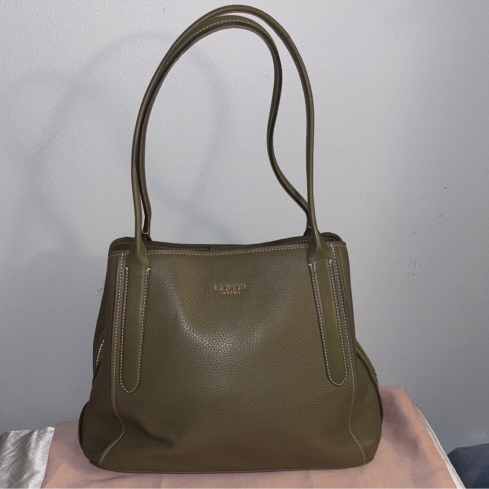 RADLEY LONDON Olive Green Leather Tote